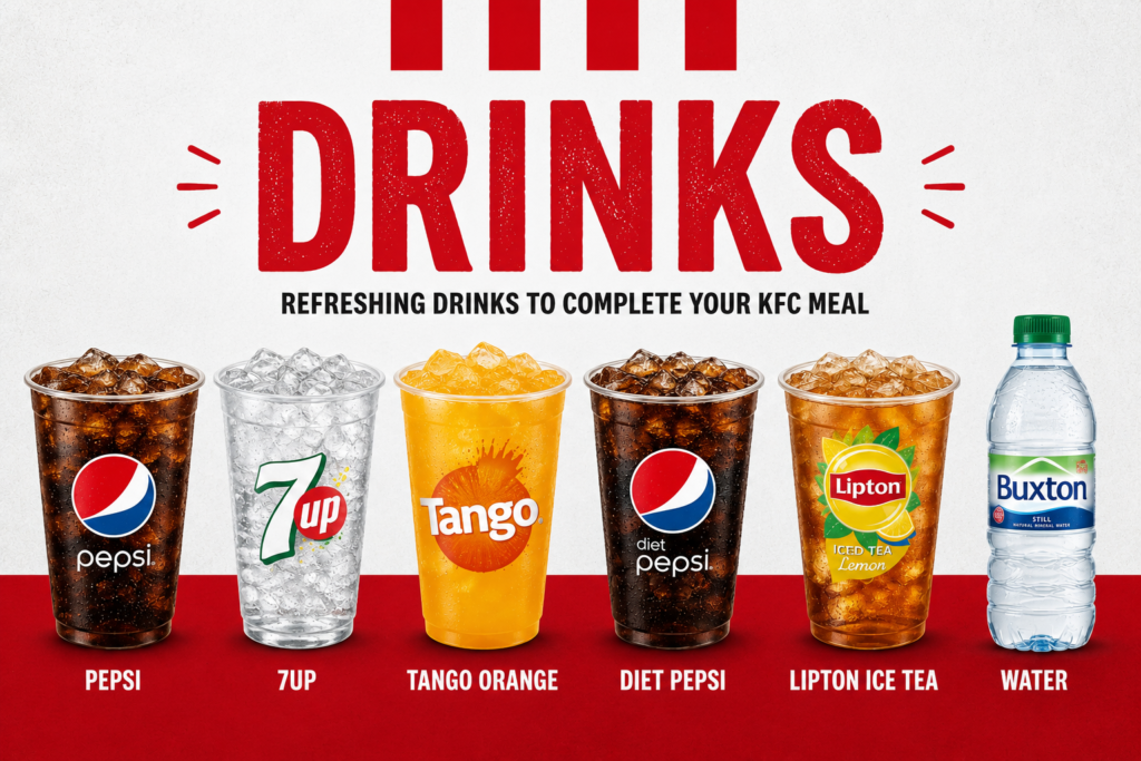 KFC Drinks Menu Prices UK