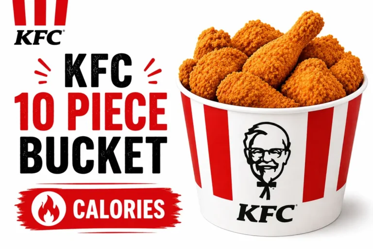 kfc 10 piece bucket calories