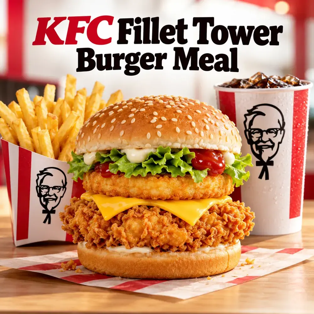 KFC Fillet Tower Burger Meal UK