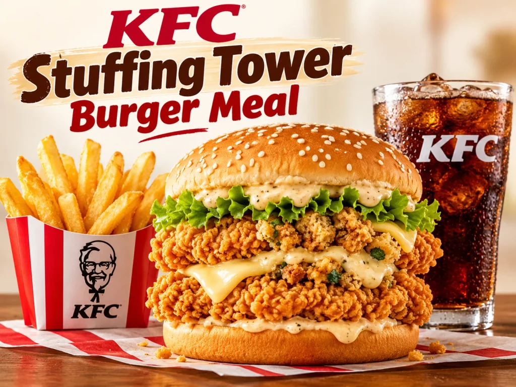 KFC Stuffing Tower Burger Meal